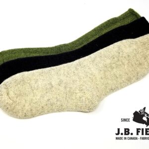 J.B. Field's 85% Wool Arctic Trail -40 Below Winter, Thermal Sock for Men, Women, for Hiking, Trekking & Outdoor 2 Pack, Made in Canada (X-Large (13-16 Shoe), Green)