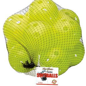 Hot Glove Optic Yellow Sports Practice Softballs (Pack of 12)