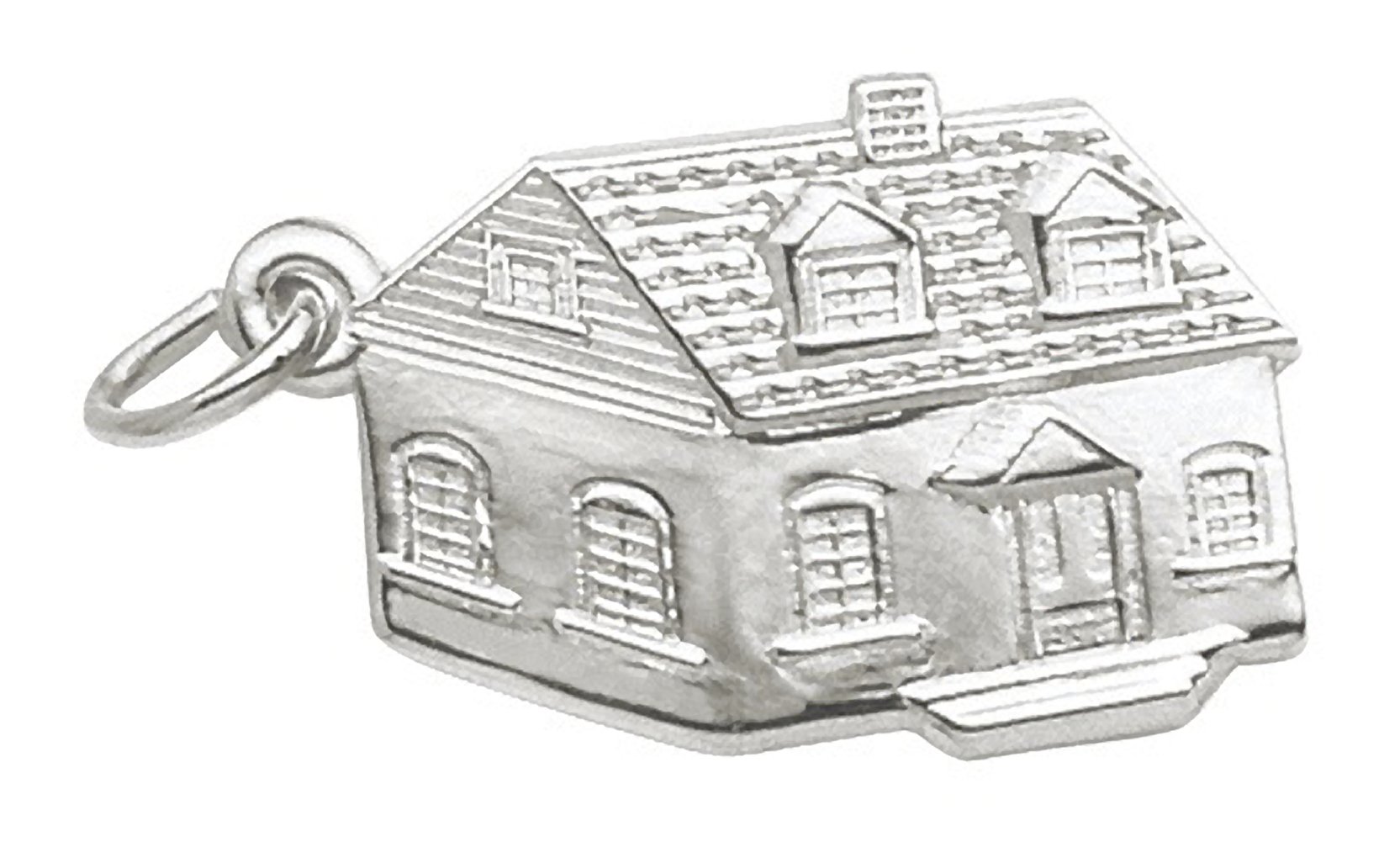 House Charm In Sterling Silver, Charms for Bracelets and Necklaces