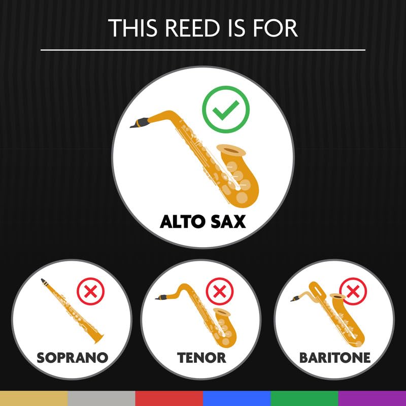 Légère Reeds - Alto Saxophone Reed, Signature, Strength 2.50 (ASG2.50) - Premium Synthetic Woodwind Reed