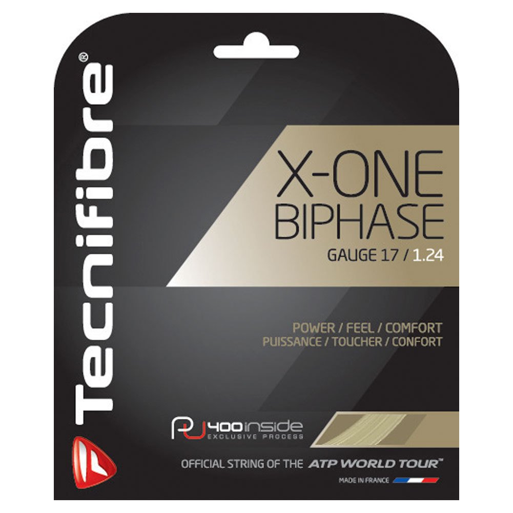 Tecnifibre X-One Biphase (17-1.24mm) String Set (Natural)