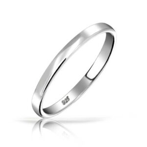 Bling Jewelry Minimalist Simple .925 Sterling Silver Couples Wedding Band Ring Or Thumb Ring For Women For Men 3MM