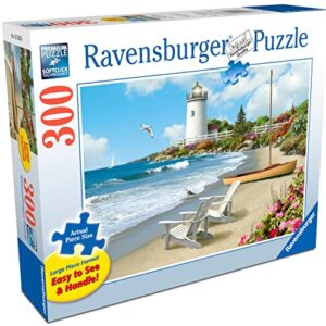 Ravensburger Sunlit Shores Jigsaw Puzzle - 300 Unique Pieces | Precision Fit | Anti-Glare Surface | Perfect for Adults and Kids | Eco-Friendly