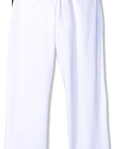 Rawlings Youth Relaxed Fit V-Notch Insert Baseball Pant, White with Black Insert, Youth Small