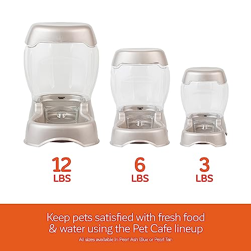 Petmate Pet Cafe Feeder Dog and Cat Feeder Pearl Tan, 12 lb, Made in USA