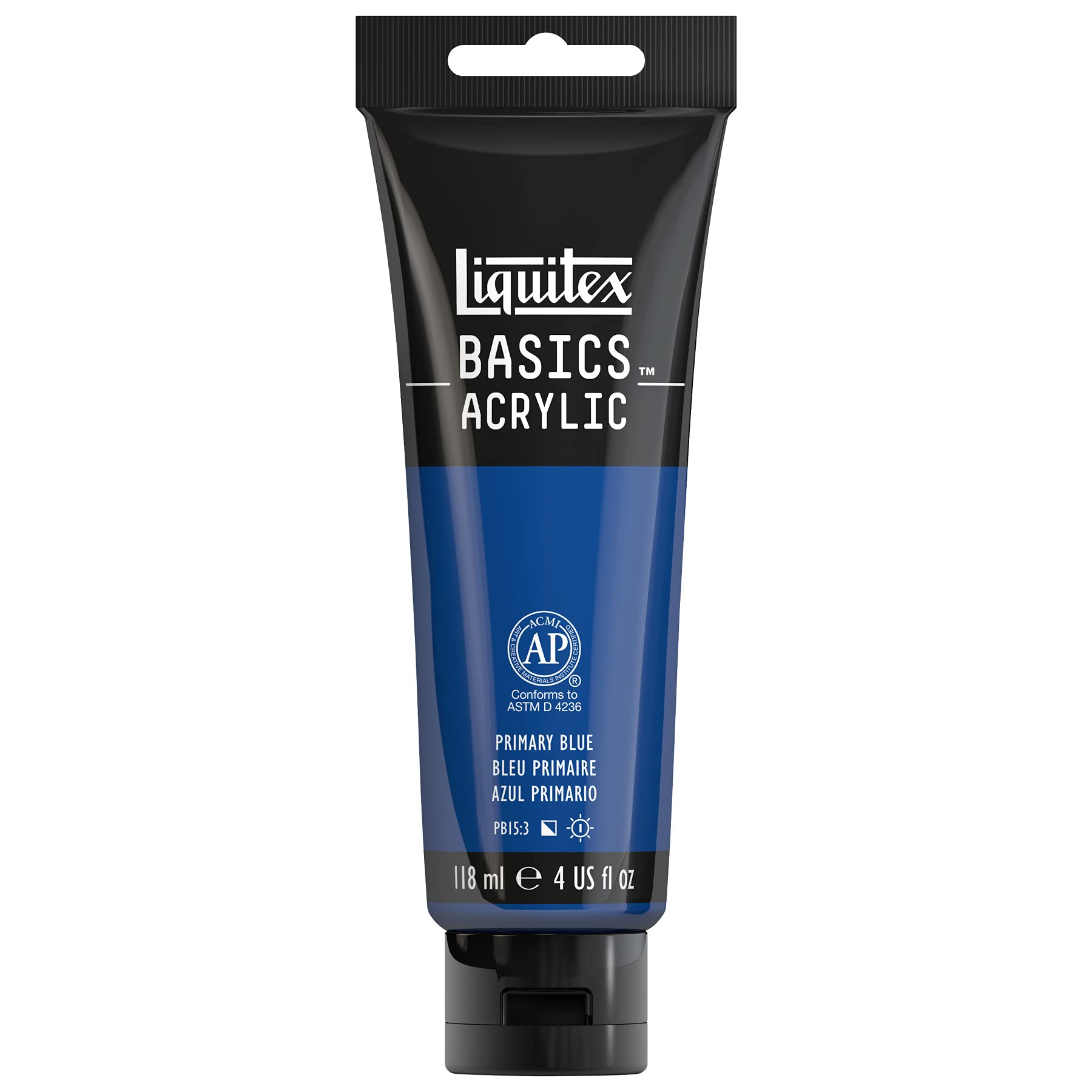 Liquitex BASICS Acrylic Paint, 118ml (4-oz) Tube, Primary Blue