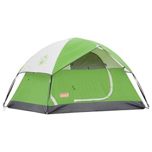 coleman 2-person dome tent for camping | sundome tent with easy setup