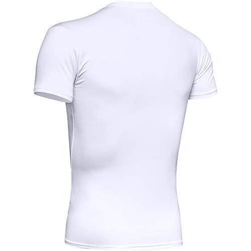 Under Armour Men's Tactical HeatGear Compression V-Neck T-Shirt LG White