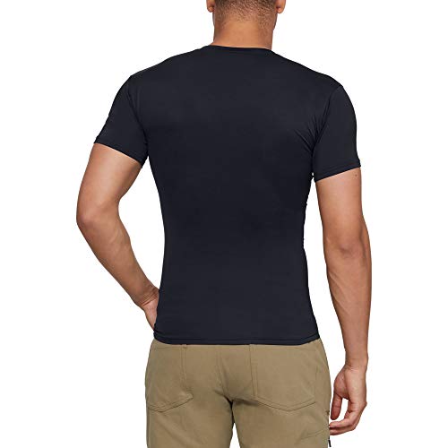 Under Armour Men's Tactical HeatGear Compression V-Neck T-Shirt MD Black