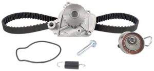 acdelco professional tckwp312 timing belt kit with water pump, tensioner, idler pulley, and bolt