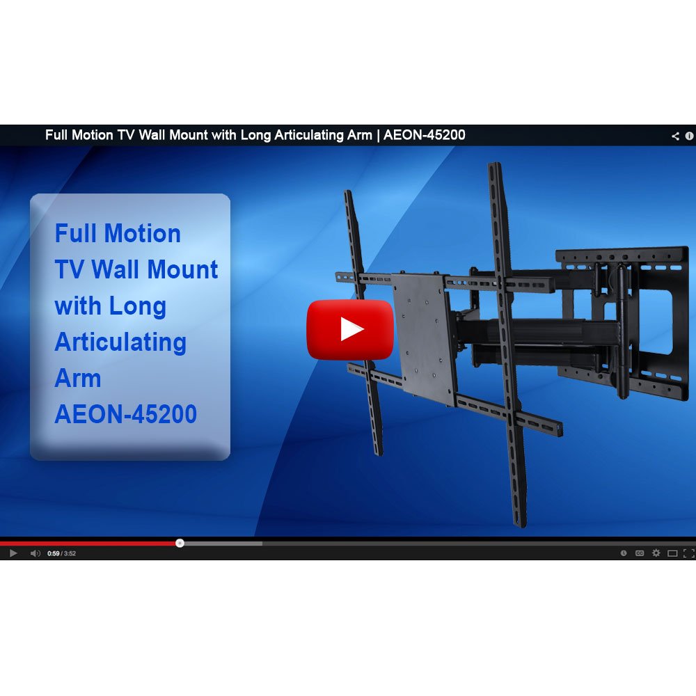 Full Motion TV Wall Mount with 32 inch Long Extension for 42 to 80 inch TVs