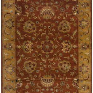 SAFAVIEH Heritage Collection Area Rug - 9'6" x 13'6", Blue & Gold, Handmade Traditional Oriental Wool, Ideal for High Traffic Areas in Living Room, Bedroom (HG958A)