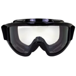 Global Vision 3 Pair Windshield Padded Goggle Clear Smoke & Yellow Lens Fits Over Most Glasses Antifog Coating Great for Paintball Airsoft ATV Motorcycle Meets ANSI Z87.1 Standards for Safety Eyewear