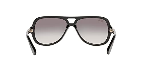 Ray-Ban RB4162 Aviator Sunglasses, Black/Grey Gradient, 59 mm