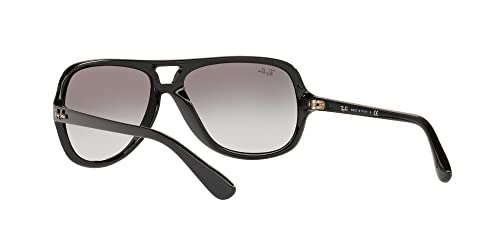 Ray-Ban RB4162 Aviator Sunglasses, Black/Grey Gradient, 59 mm