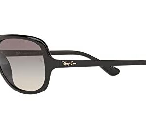 Ray-Ban RB4162 Aviator Sunglasses, Black/Grey Gradient, 59 mm