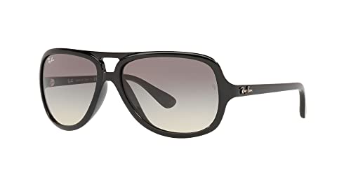 Ray-Ban RB4162 Aviator Sunglasses, Black/Grey Gradient, 59 mm