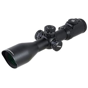 utg 3-12x44 30mm compact scope, ao, 36-color mil-dot, rings , black