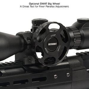 UTG 3-12X44 30mm Compact Scope, AO, 36-color Mil-dot, Rings , Black