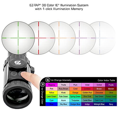 UTG 3-12X44 30mm Compact Scope, AO, 36-color Mil-dot, Rings , Black