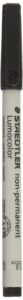 staedtler mars lumocolor nonpermanent markers, fine point, 10/pk, black (std3169)