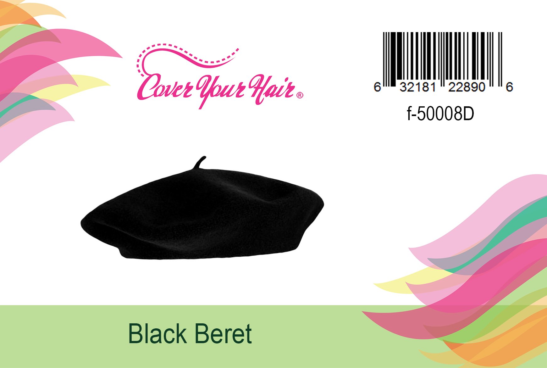 CoverYourHair Black Beret – French Beret Hat – Artist Hats – Fashion Parisian Style Wool Berets