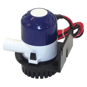 shoreline marine fully submersible bilge pump, 600gph with ¾’ outlet hose barb