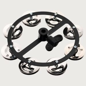 Meinl Cymbals HTHH1BK Mountable Hihat Tambourine with Steel Jingles (VIDEO)