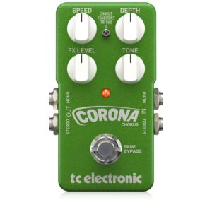 TC Electronic CORONA CHORUS TonePrint-Enabled Chorus Pedal with 2 Built-In Choruses, Tone Adjustment Control and Stereo I/O