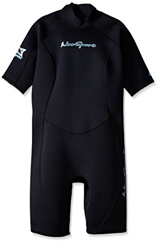 NeoSport Women's 3-mm XSPAN Shorty (Black, 16) - Water Sports, Diving & Snorkeling