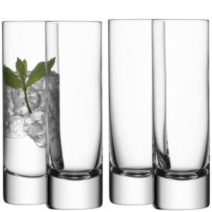 LSA International Bar Long Drink Glass oz Clear, 8.4 fl oz/H7in x 4