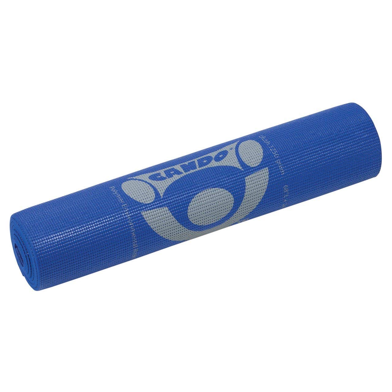 CanDo 30-2401B Exercise Premium Yoga Mat, 68" x 24" x 0.25", Blue