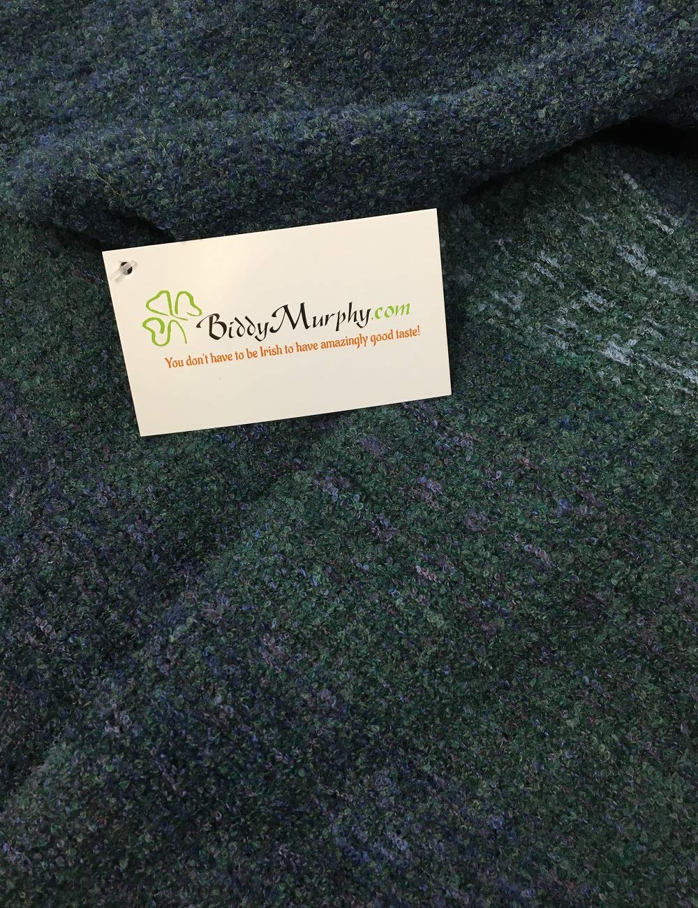 Kerry Woollen Mills Celtic Ruana Long Shawl Irish Wool Lambswool Blackberry Green