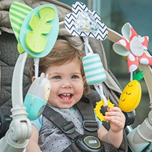 Taf Toys ‘Tropical Orchestra Arch’ | Ideal for Infant & Toddlers, Fits Stroller & Pram, Activity Arch with Fascinating Toys, Stimulates Baby’s Senses and Motor Skills Development, Easier Outdoors