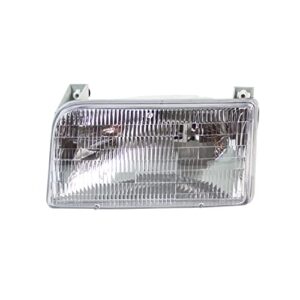 tyc left headlight assembly compatible with 1992-1996 ford bronco