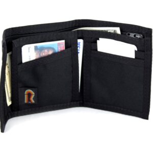 Rainbow of California Original Bifold Nylon Hook & Loop Wallet. Made in USA