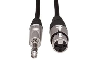 hosa hxs-005 rean xlr3f to 1/4" trs pro balanced interconnect cable, 5 feet