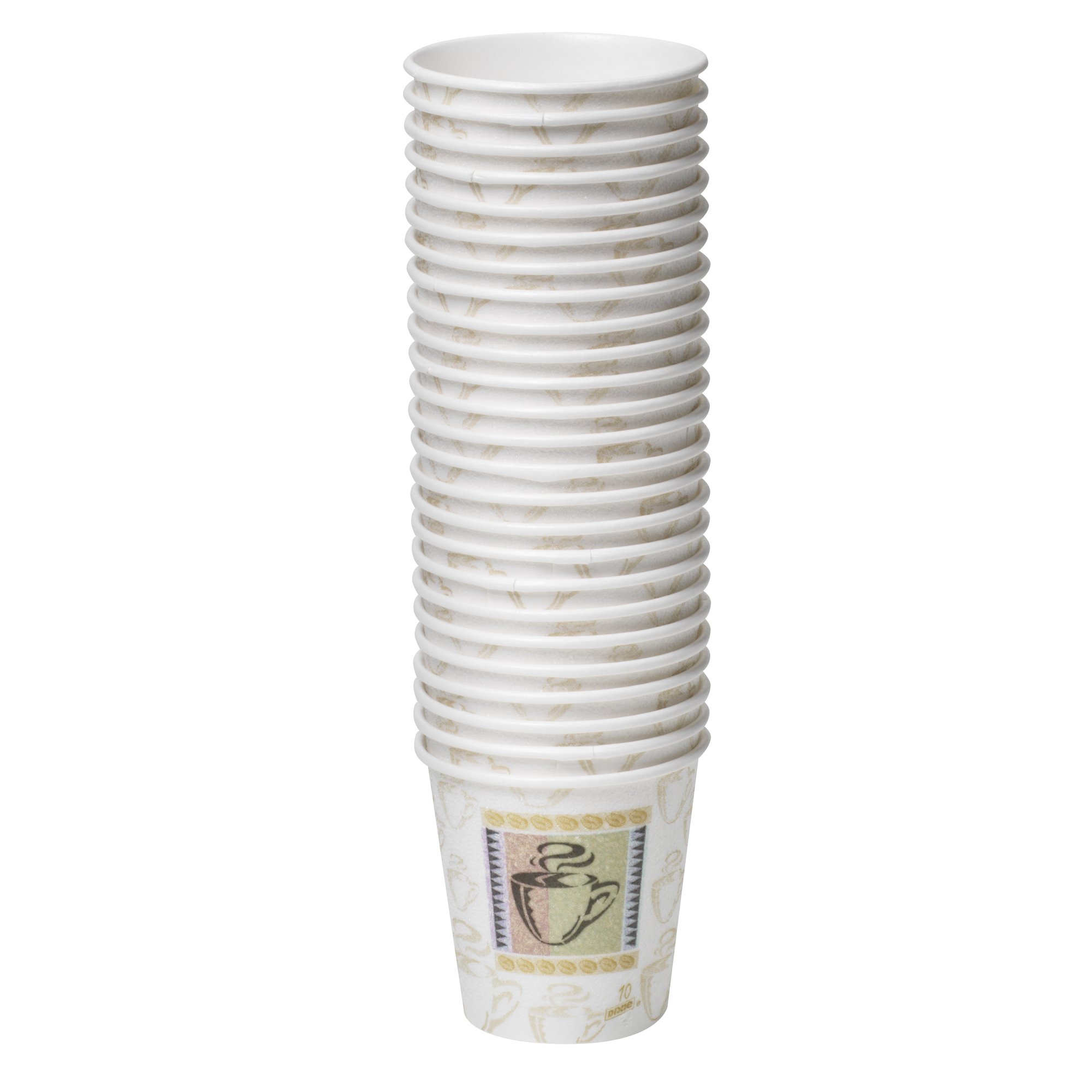 Dixie 5310DX Hot Cups, Paper, 10oz, Coffee Dreams Design (Case of 500)