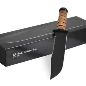 Ka-Bar Leather Handled Big Brother Knife