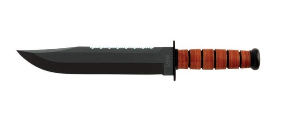 Ka-Bar Leather Handled Big Brother Knife