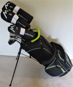 mens golf set complete titanium clubs & bag driver, fairway wood, hybrid, irons, putter right handed