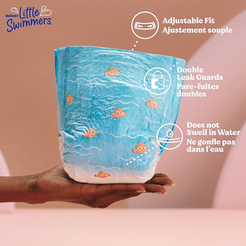 Huggies Little Swimmers Disposable Swim Diapers, Swimpants, Size 5-6 Large (over 32 lb.), XX Ct. (Packaging May Vary)