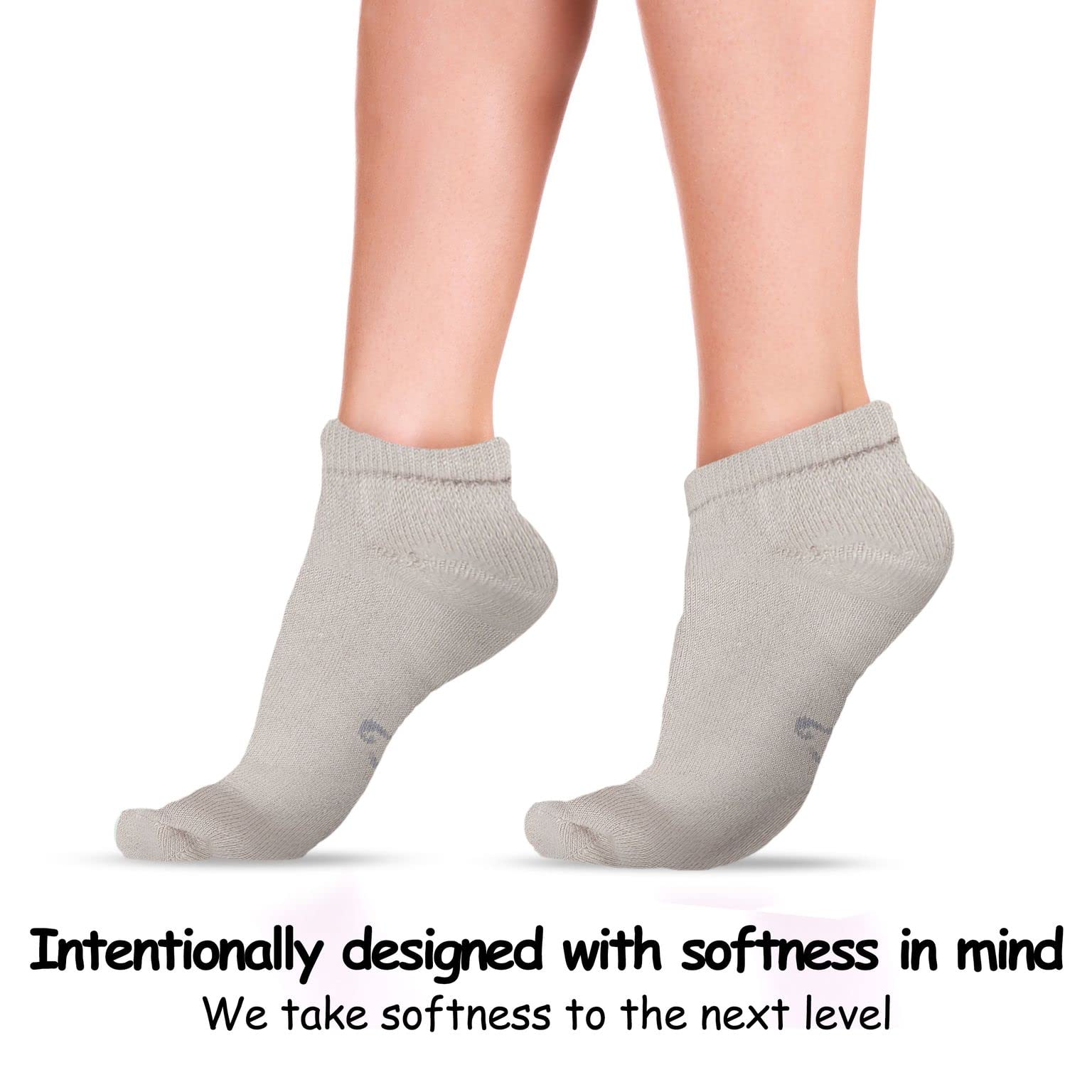 World's Softest Socks Classic Low - Comfortable Mens Socks (as1, alpha, l, regular, regular, Stone)