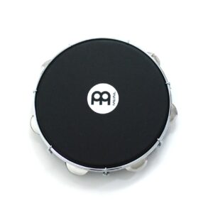 Meinl Percussion PA10ABS-BK-NH 10-Inch ABS Plastic Pandeiro with Napa Head, Black