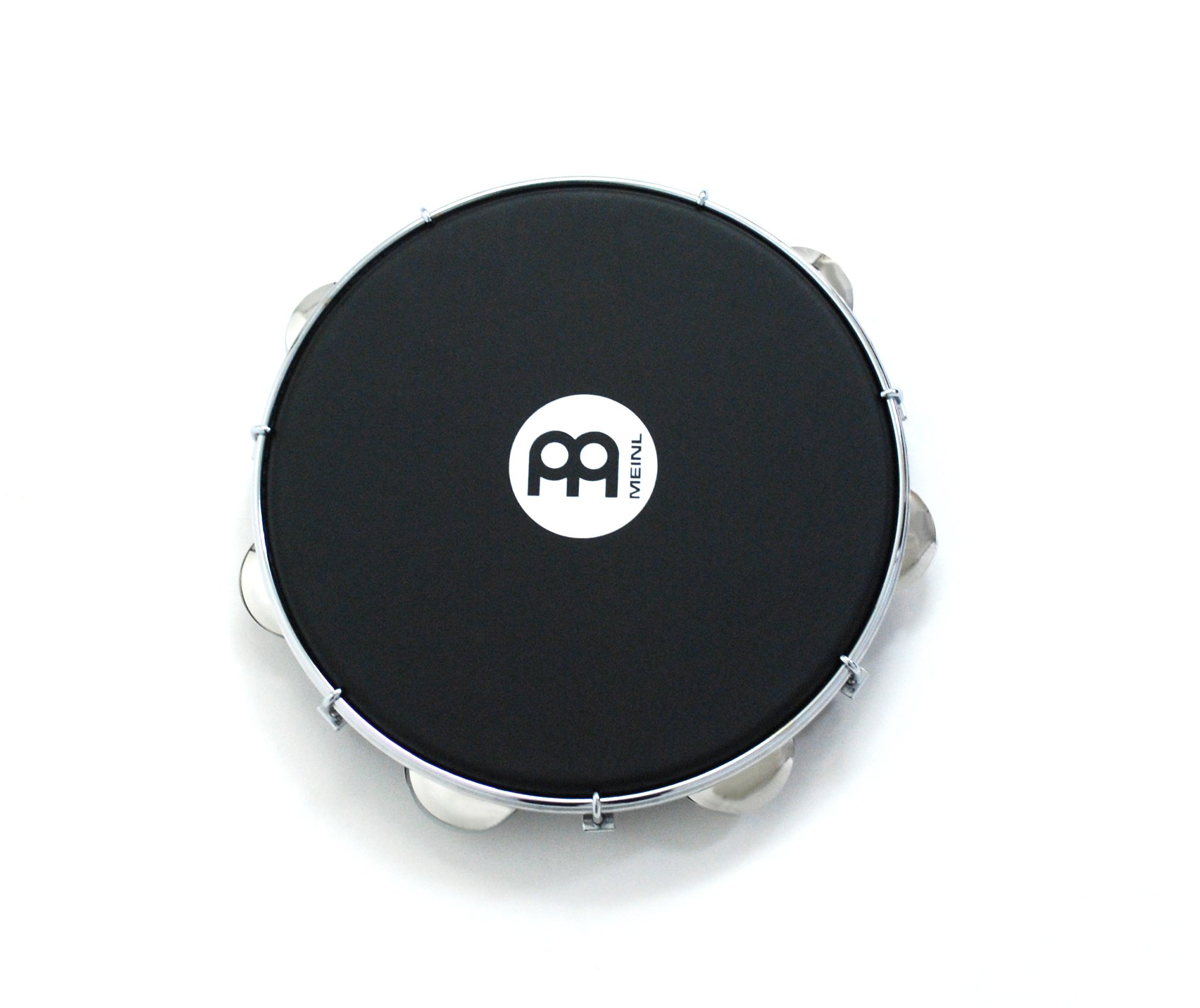 Meinl Percussion PA10ABS-BK-NH 10-Inch ABS Plastic Pandeiro with Napa Head, Black