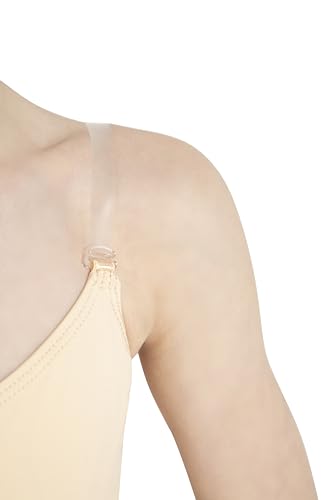 Capezio Big Girls' Over's and Under Camisole Leotard, Nude, Intermediate