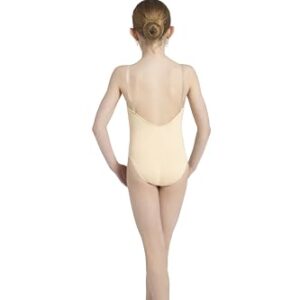 Capezio Big Girls' Over's and Under Camisole Leotard, Nude, Intermediate