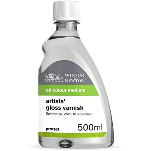 Winsor & Newton Professional Artists' Gloss Varnish, 500ml (16.9-oz) Bottle