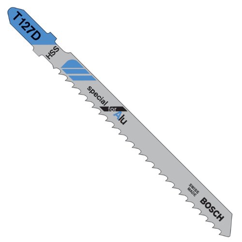 Bosch T-127D Jigsaw Blades for Aluminum and Non-Ferrous Metals 5 Piece Set