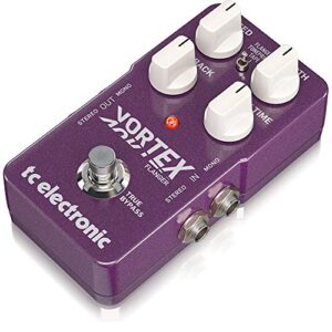 TC Electronic VORTEX FLANGER Outstanding TonePrint-Enabled Flanger Pedal with 2 Built-In Flanger Modes, Deep Control and Stereo I/O